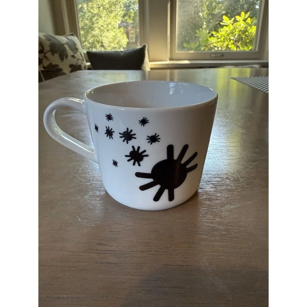 IKEA Mug Spiders Kustfyr NEW 2025 White Black Halloween 506.173.59 Spider 12 oz